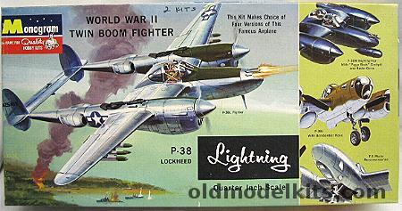 Monogram 1/48 P-38L P-38M  P-38J F-5 Lightning - Four Star Issue, PA97-200 plastic model kit